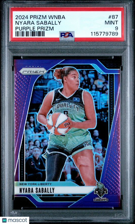 2024 Panini Prizm WNBA - Nyara Sabally #87 - Purple /149 - PSA 9 - /149