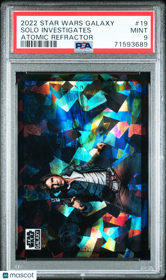 2022 Topps Chrome Star Wars Galaxy Solo Investigates #19 - /150 PSA 9 - /150