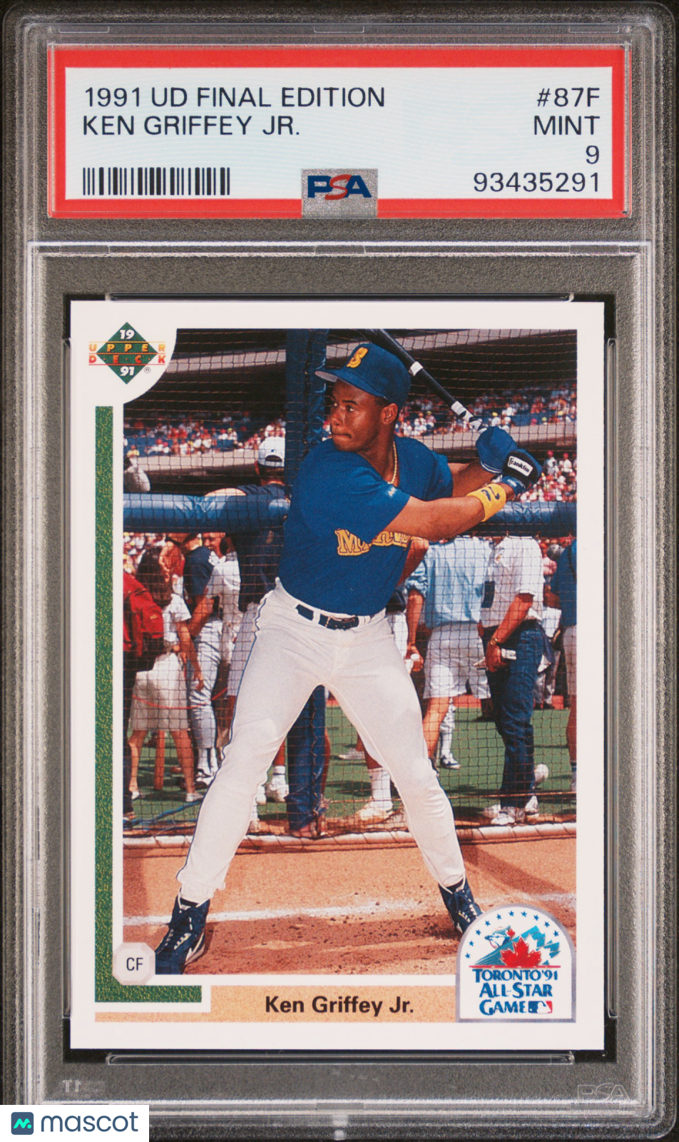 1991 Upper Deck Final Edition - Ken Griffey JR. #87F - PSA 9