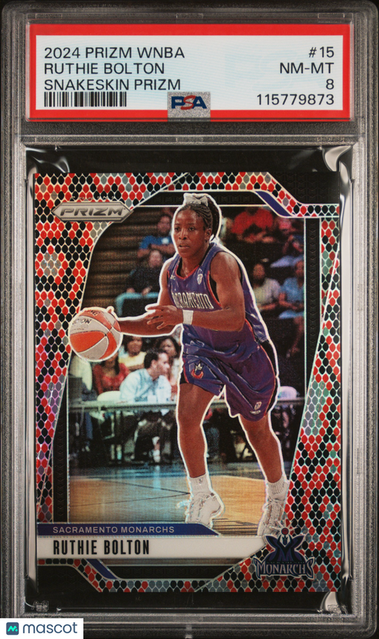 2024 Panini Prizm WNBA - Ruthie Bolton #15 - Snakeskin SSP - PSA - Snakeskin SSP