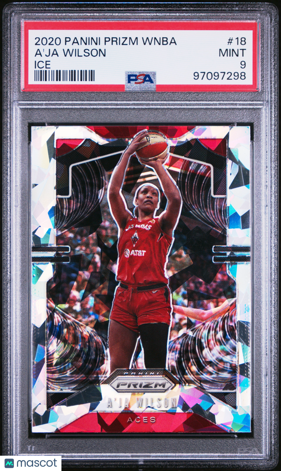 2020 Panini Prizm WNBA - A'ja Wilson #18 - ICE - PSA 9