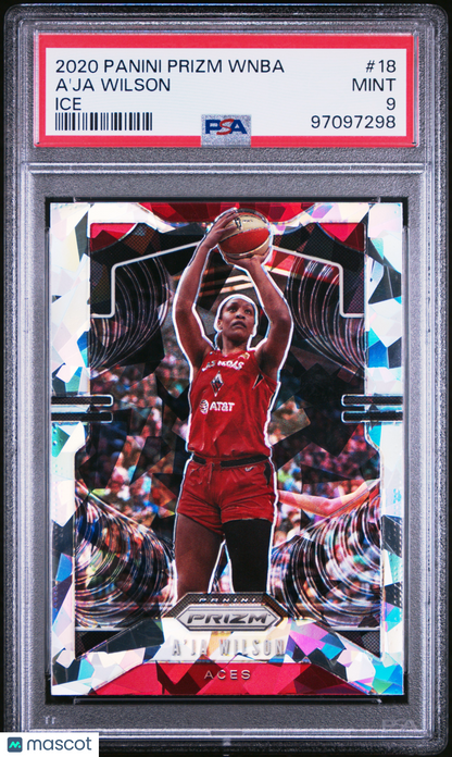 2020 Panini Prizm WNBA - A'ja Wilson #18 - ICE - PSA 9