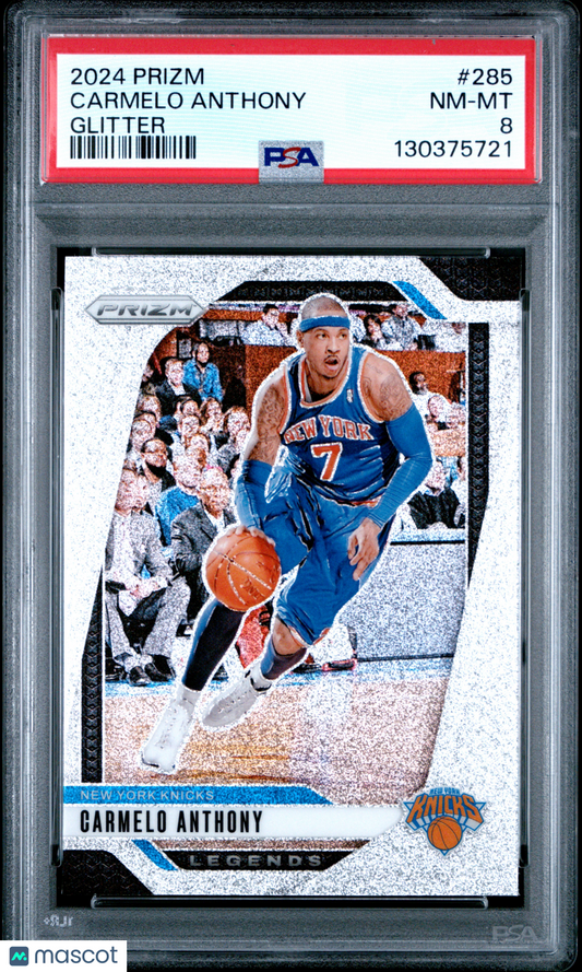 2024 Panini Prizm - Carmelo Anthony #285 - Glitter - PSA - Glitter