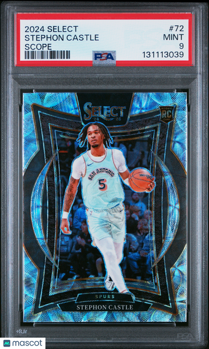 2024 Panini Select - Stephon Castle #72 - ROOKIE - Scope - PSA - ROOKIE Scope