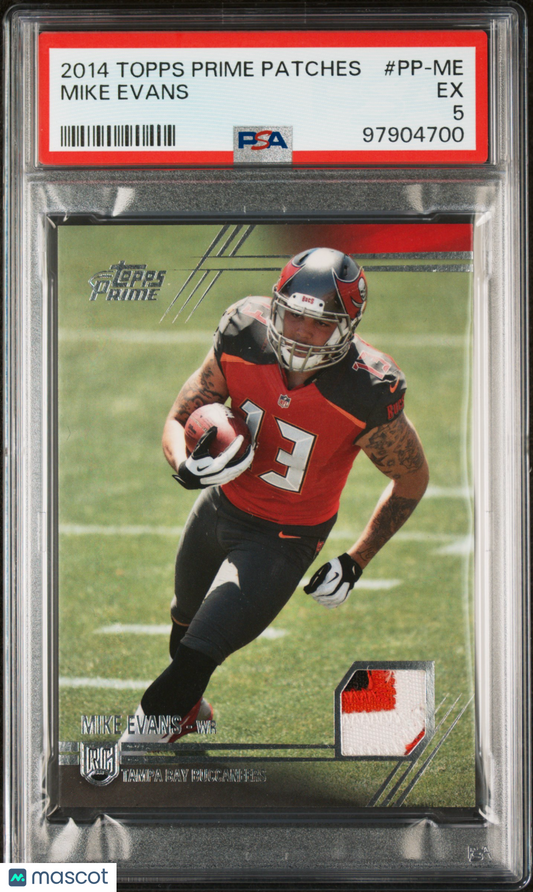 2014 Topps Prime Patches Mike Evans ROOKIE #PP-ME PSA 5