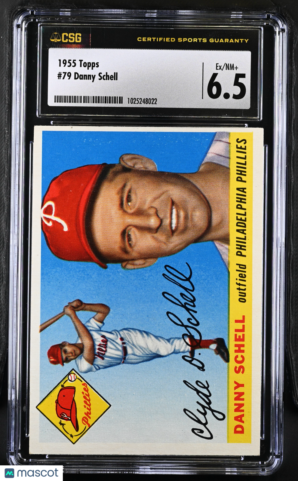 1955 Topps Danny Schell #79 CGC 6.5