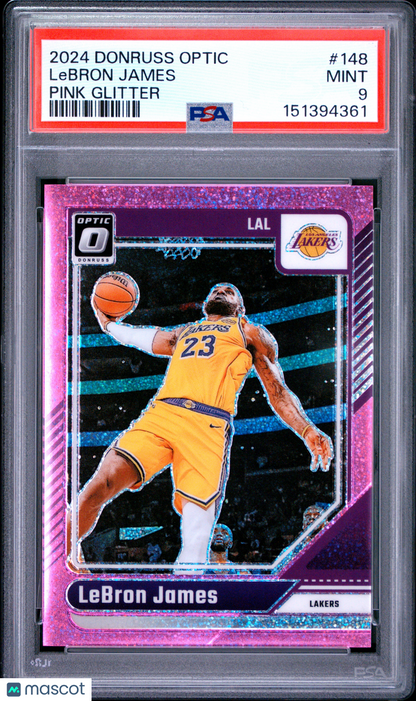 2024 Donruss Optic - LeBron James #148 - Pink Glitter /275 - PSA - /275