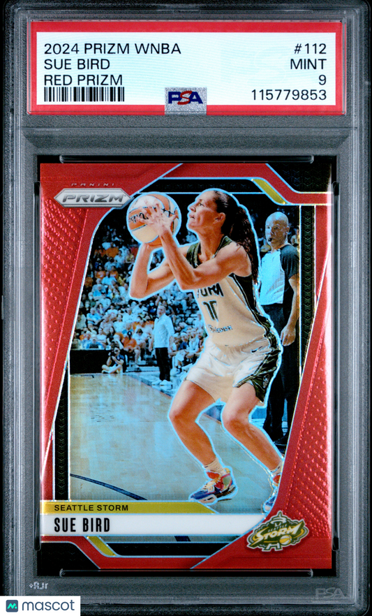 2024 Panini Prizm WNBA - Sue Bird #112 - Red /299 - PSA 9 - /299