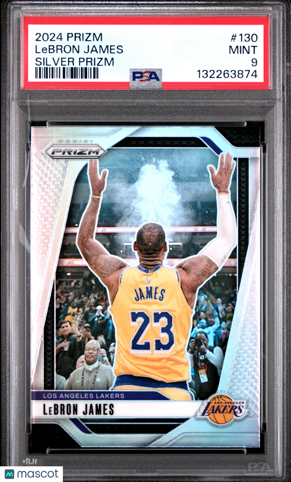 2024 Panini Prizm NBA - LeBron James - Silver Prizm - ICONIC Chalk Toss - PSA