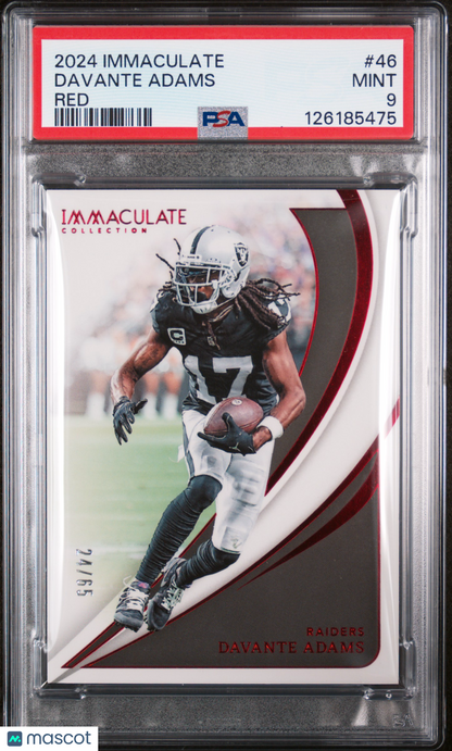 2024 Immaculate - Davante Adams #46 - Red /65 - PSA - RED /65 - PSA