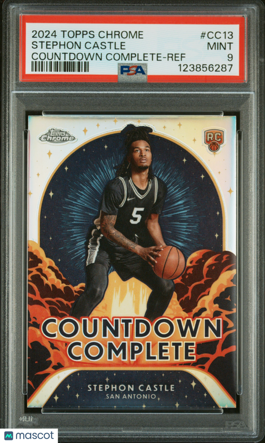 2024 Topps Chrome - Stephon Castle - Countdown Complete Refractor - PSA - ROOKIE