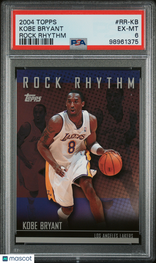 2004 Topps Rock Rhythm Kobe Bryant #RR-KB PSA 6