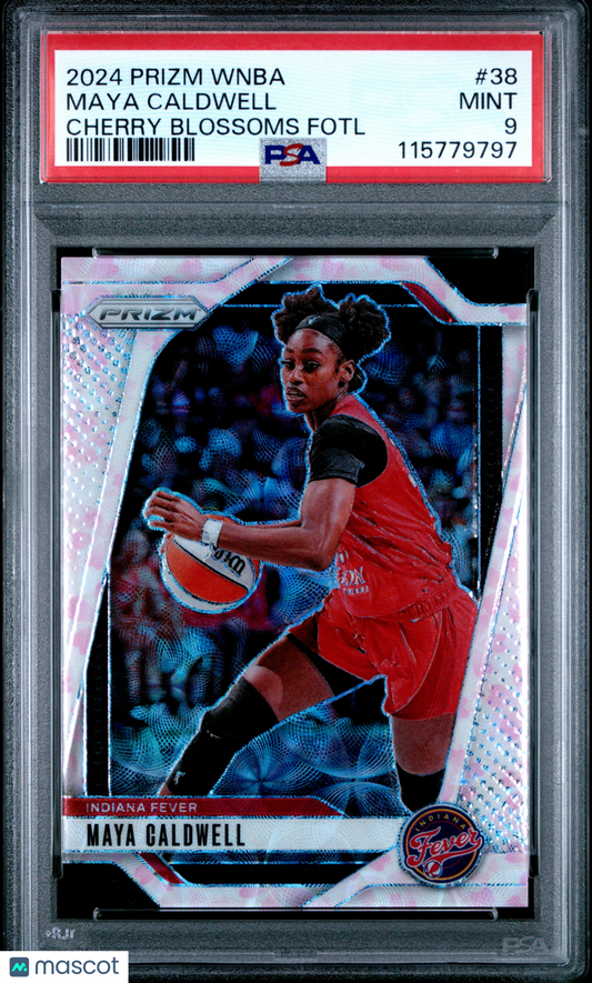2024 Panini Prizm WNBA- Maya Caldwell #38 - Cherry Blossoms FOTL /20 - PSA - /20