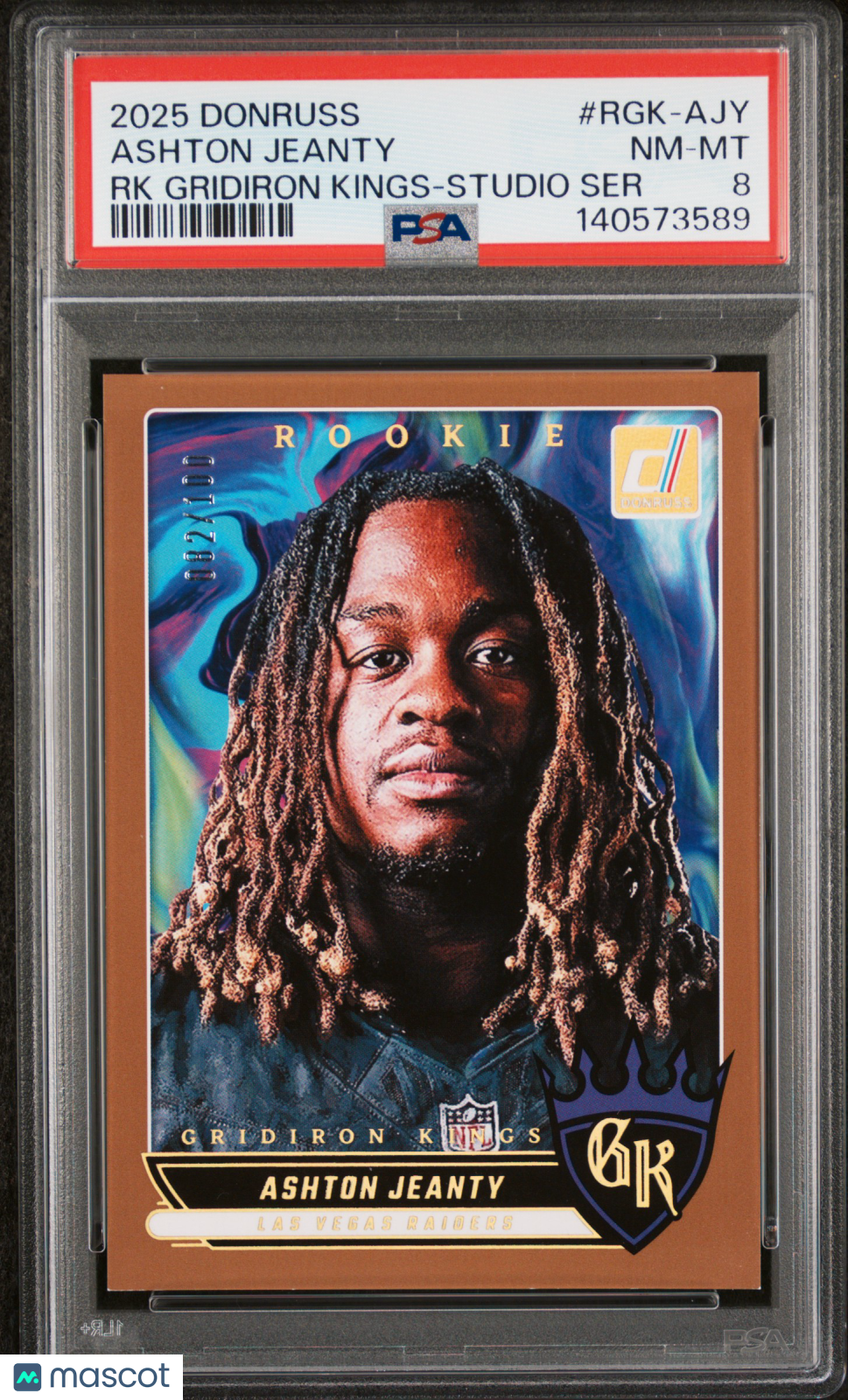 2025 Donruss - Ashton Jeanty - Rookie Gridiron Kings - ROOKIE /100 - PSA - /100