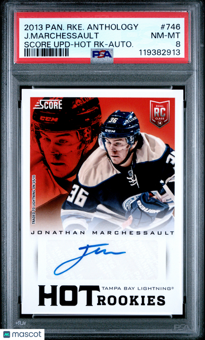 2013 Panini Rookie Anthology Hockey -Jonathan Marchessault - ROOKIE AUTO - PSA