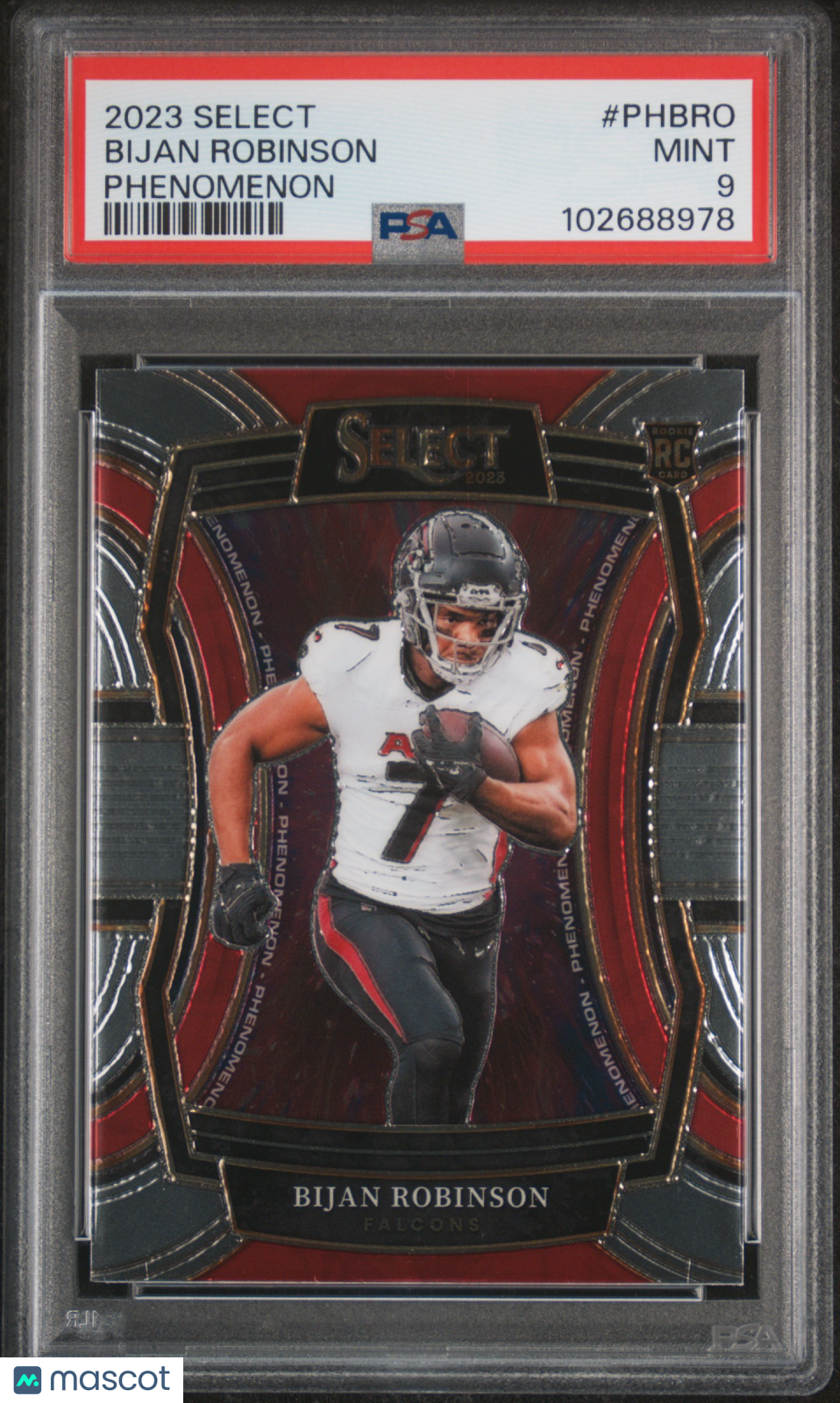 2023 Panini Select Phenomenon Bijan Robinson #PHBRO PSA 9