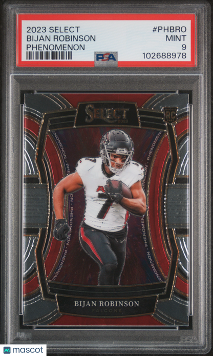 2023 Panini Select Phenomenon Bijan Robinson #PHBRO PSA 9