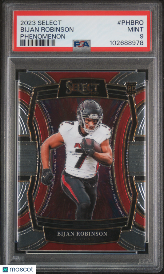2023 Panini Select Phenomenon Bijan Robinson #PHBRO PSA 9