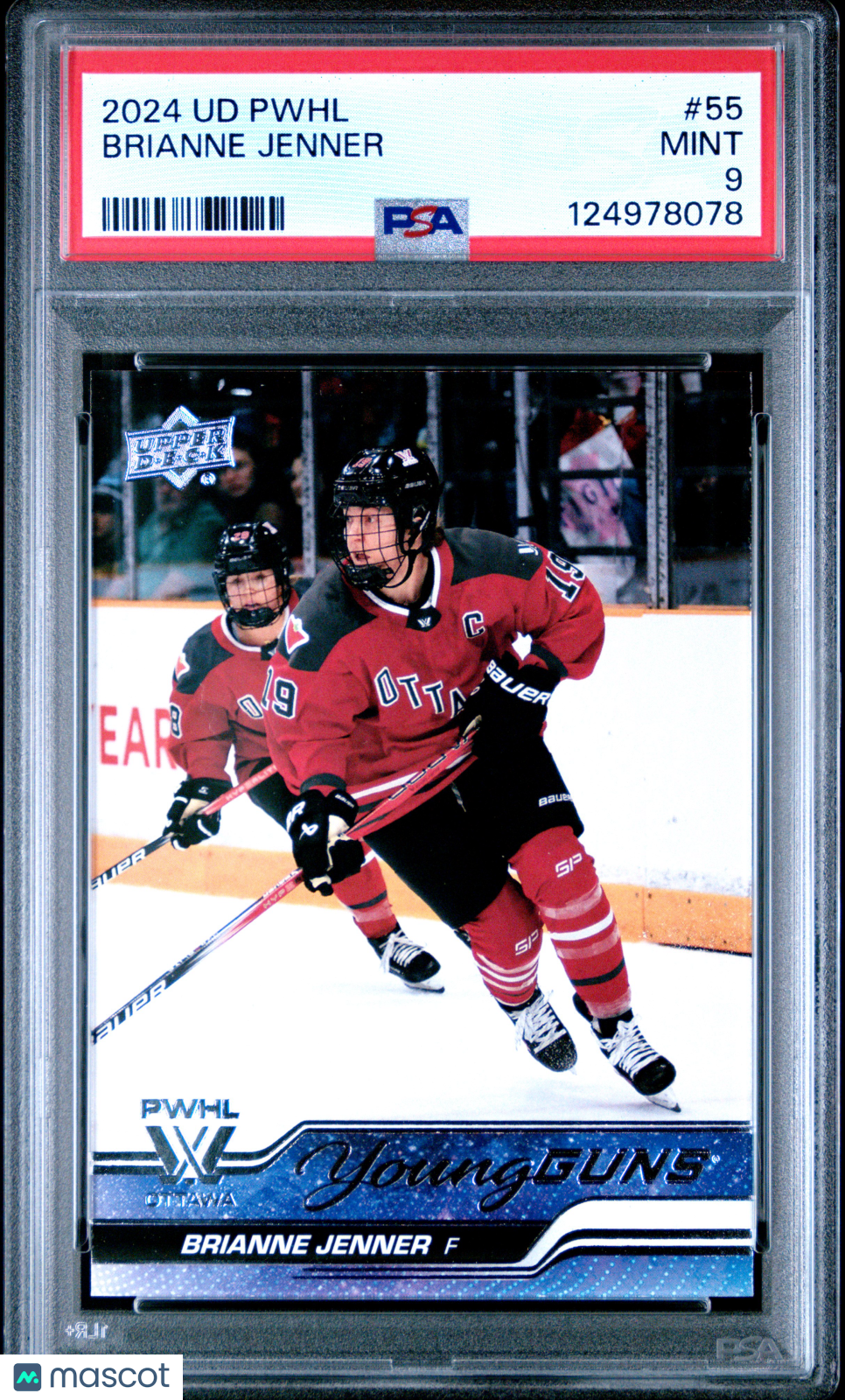 2024 PWHL - Brianne Jenner #55 b - Women's Hockey - Young Guns - PSA 9 - ROOKIE