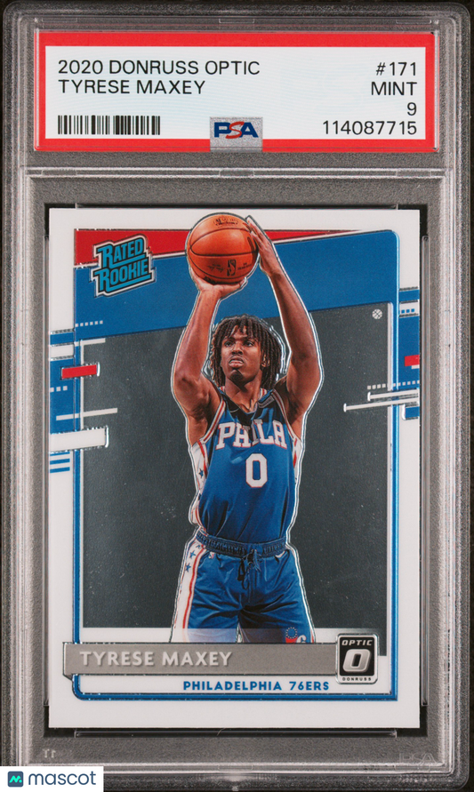 2020 Panini Donruss Optic - Tyrese Maxey #171 - ROOKIE - PSA - ROOKIE