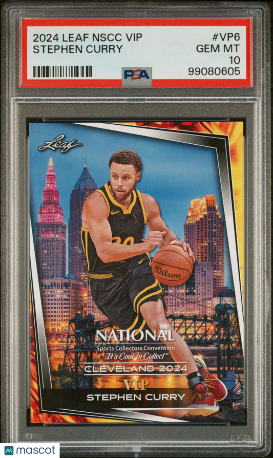 2024 Leaf National Sports Collectors Convention Vip Stephen Curry #VP6 PSA 10