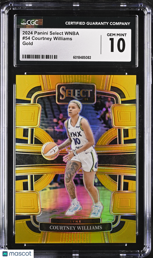 2024 Panini Select WNBA - Courtney Williams #54 - Gold /10 - CGC 10 -/10 GOLD