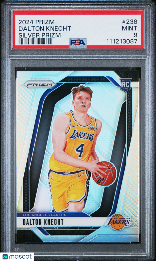 2024 Panini Prizm - Dalton Knecht #238 - Silver ROOKIE - PSA 9 - ROOKIE