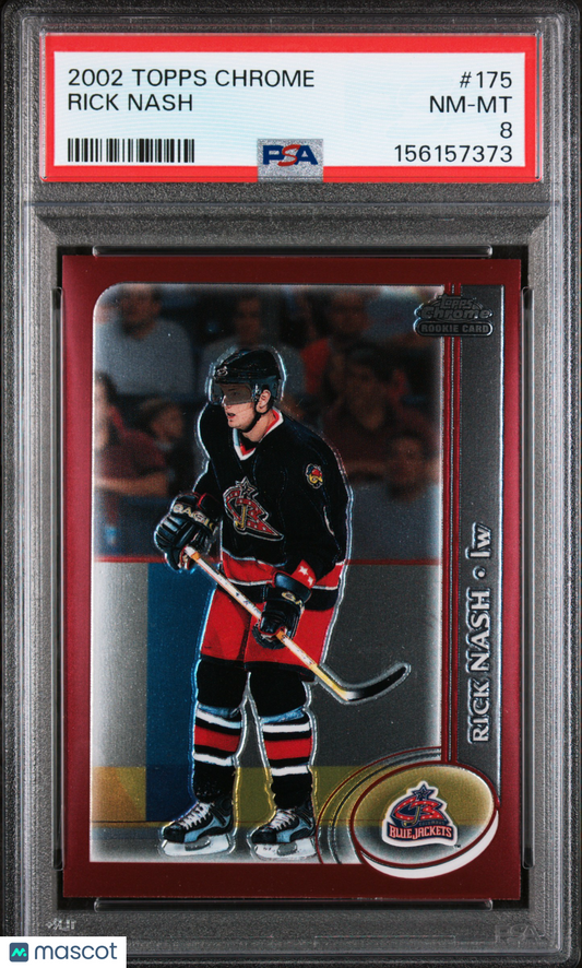 2002 Topps Chrome - Rick Nash #175 - ROOKIE - PSA