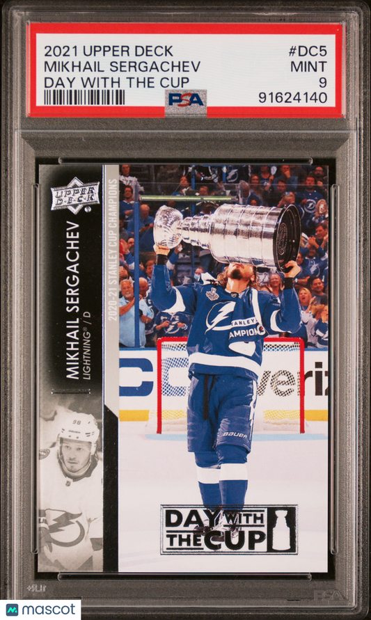 2021 Upper Deck - Mikhail Sergachev #DC5 - Day With The Cup SSP - PSA 9 - SSP