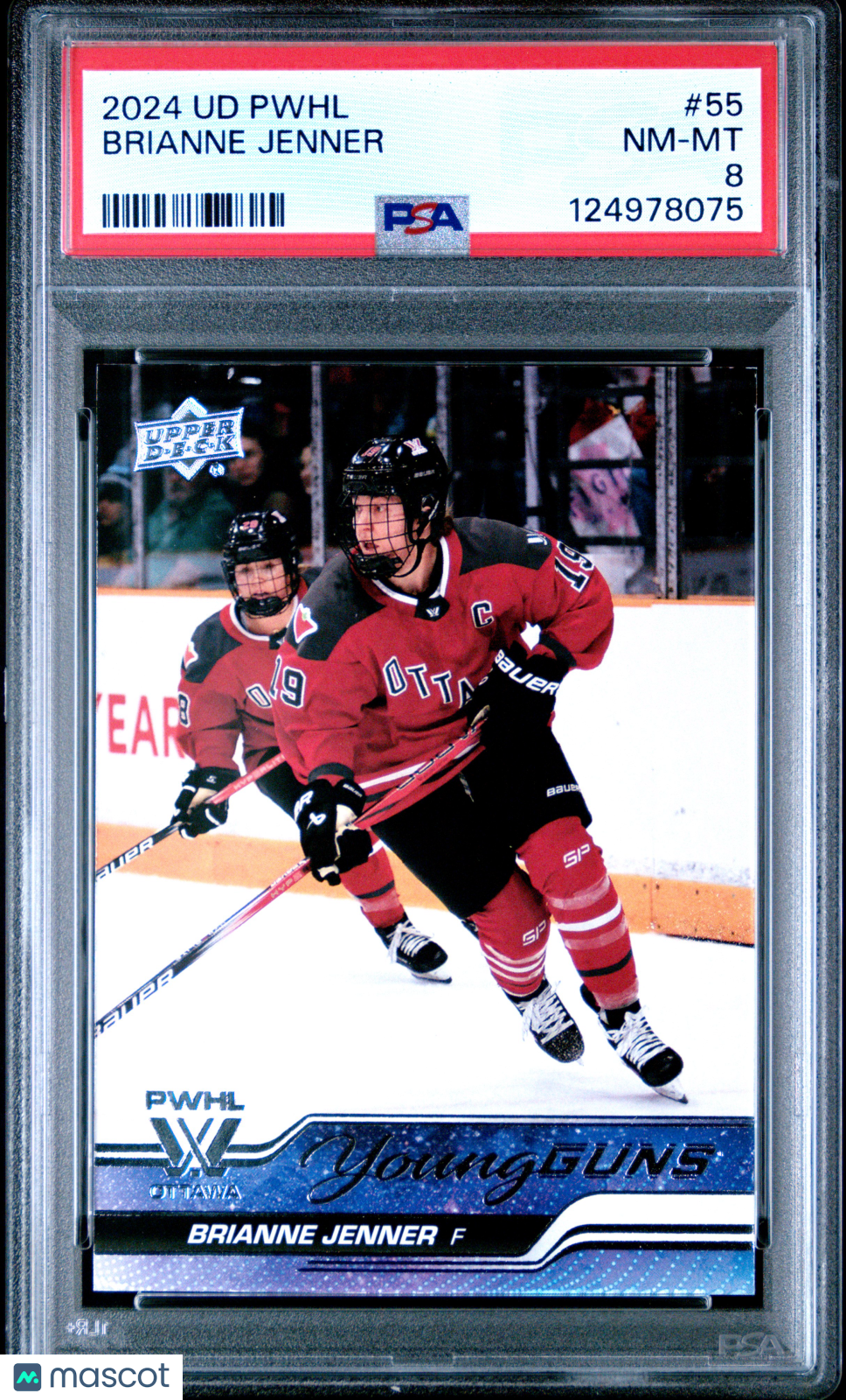 2024 PWHL - Brianne Jenner #55 - Women's Hockey - Young Guns - PSA - ROOKIE