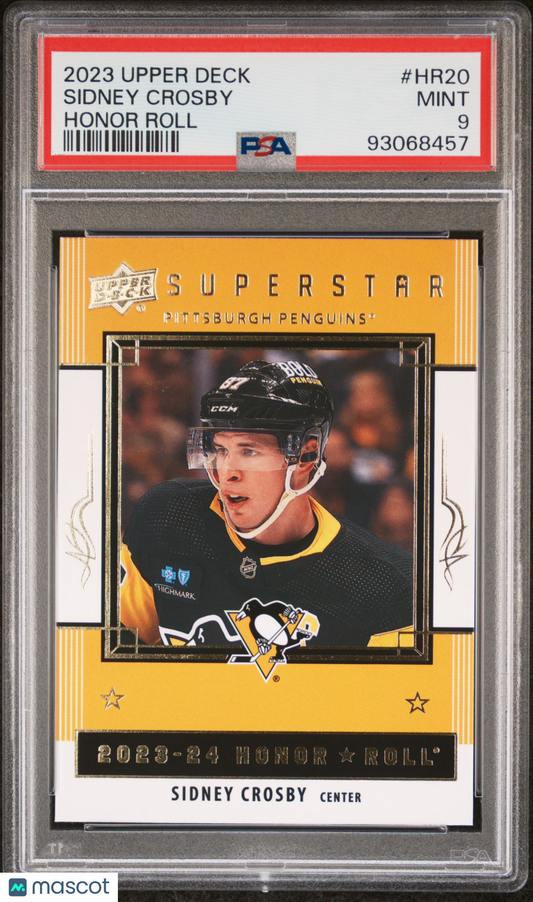 2023 Upper Deck Honor Roll Sidney Crosby #HR20 PSA 9
