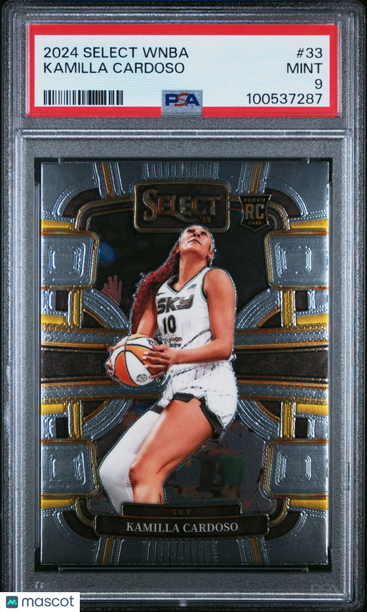 2024 Panini Select WNBA Kamilla Cardoso #33 PSA 9