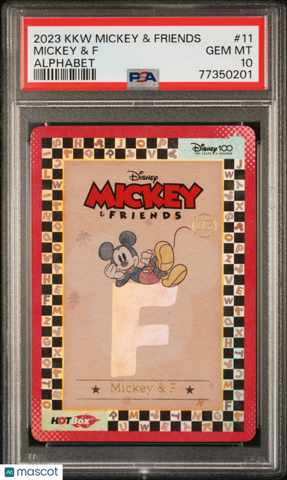 2023 Kakawow Mickey & Friends - Cheerful Times - Alphabet Mickey & F - PSA 10