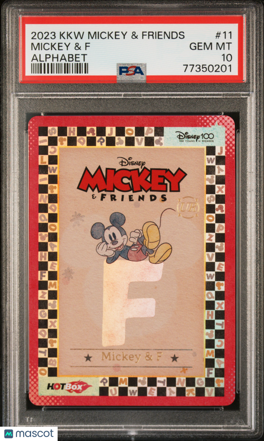 2023 Kakawow Mickey & Friends - Cheerful Times - Alphabet Mickey & F - PSA 10