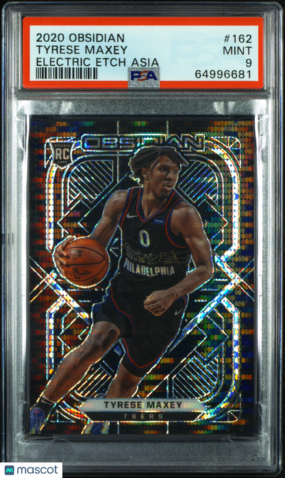 2020 Panini Obsidian - Tyrese Maxey - ROOKIE - Electric Etch Asia - PSA - ROOKIE