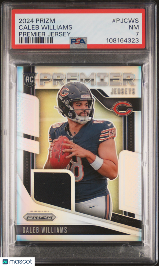 2024 Panini Prizm Premier Jerseys Caleb Williams #PJCWS PSA 7