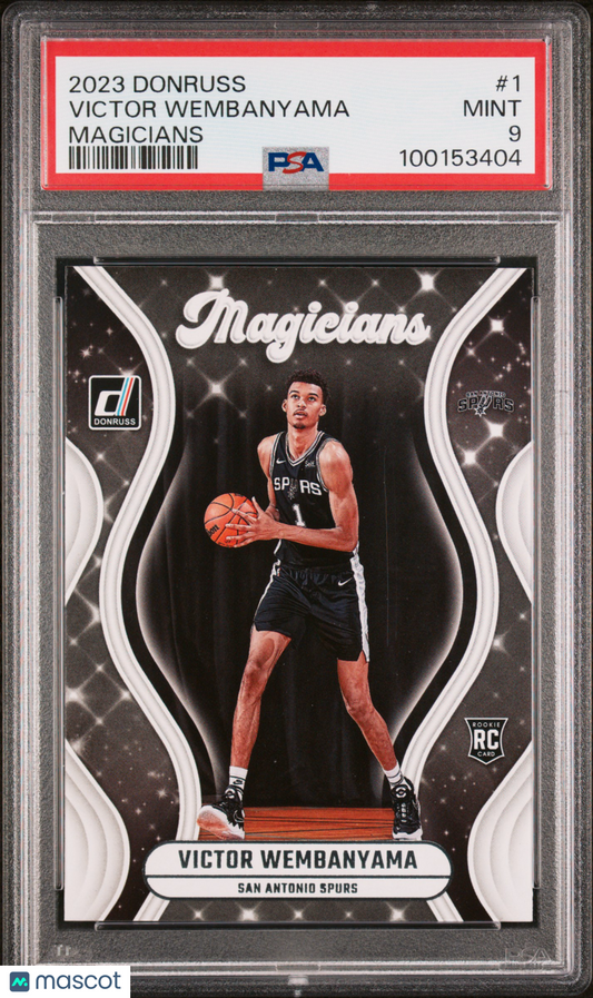 2023 Panini Donruss Magicians ROOKIE Victor Wembanyama ROOKIE #1 PSA 9