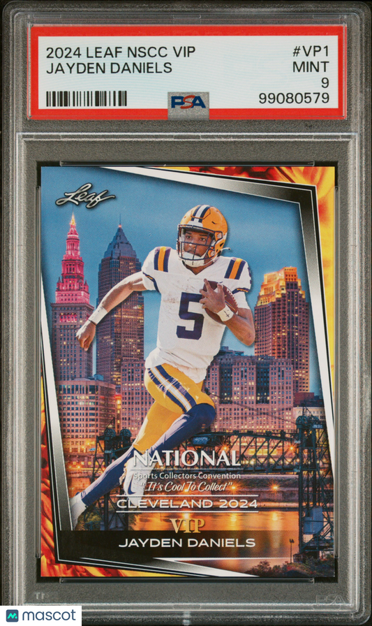 2024 Leaf National Sports Collectors Convention Vip Jayden Daniels #VP1 PSA 9