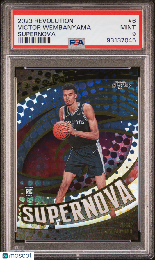 2023 Panini Revolution - Victor Wembanyama #6- ROOKIE - Supernova - PSA - ROOKIE