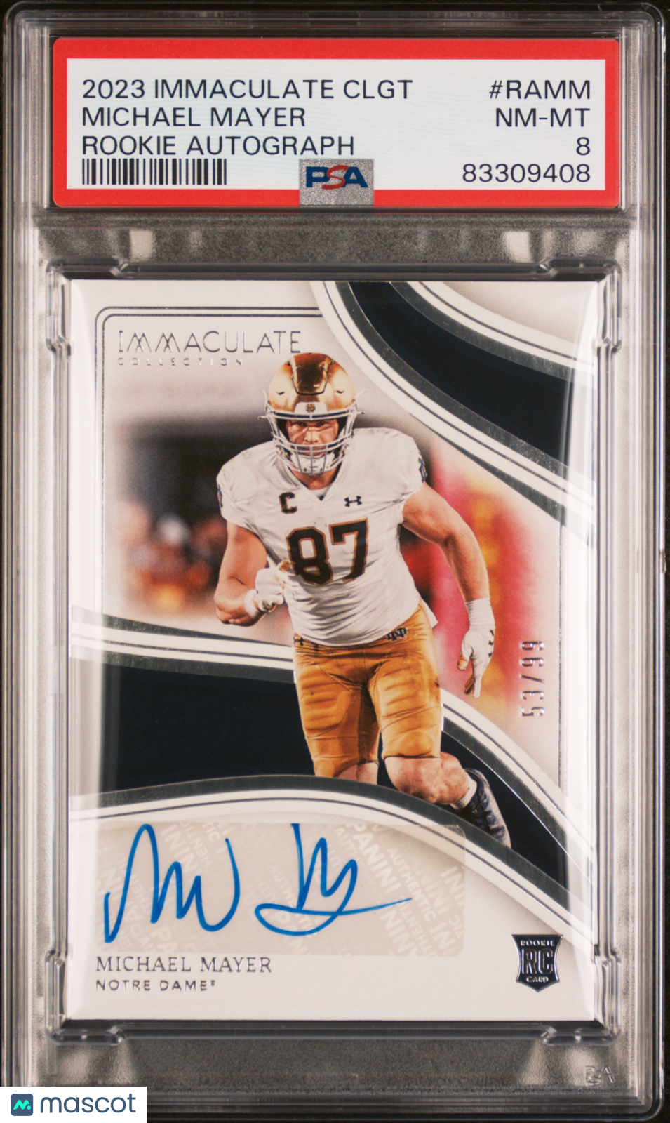 2023 Immaculate College - Michael Mayer #RAMM - Rookie Autographs - PSA - AUTO