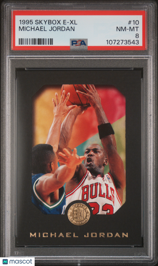1995 Skybox E-XL Michael Jordan #10 PSA 8