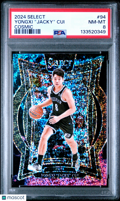 2024 Panini Select - Yongxi "Jacky" Cui - ROOKIE - Cosmic - PSA - ROOKIE Cosmic