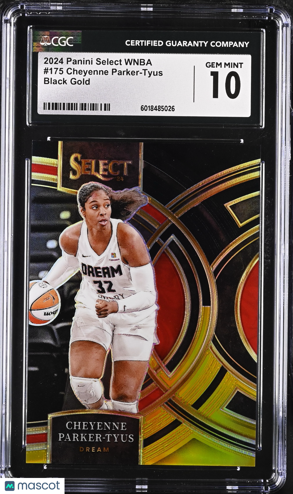 2024 Panini Select WNBA - Cheyenne Parker-Tyus #175 - /5 Black Gold /5 - CGC 10