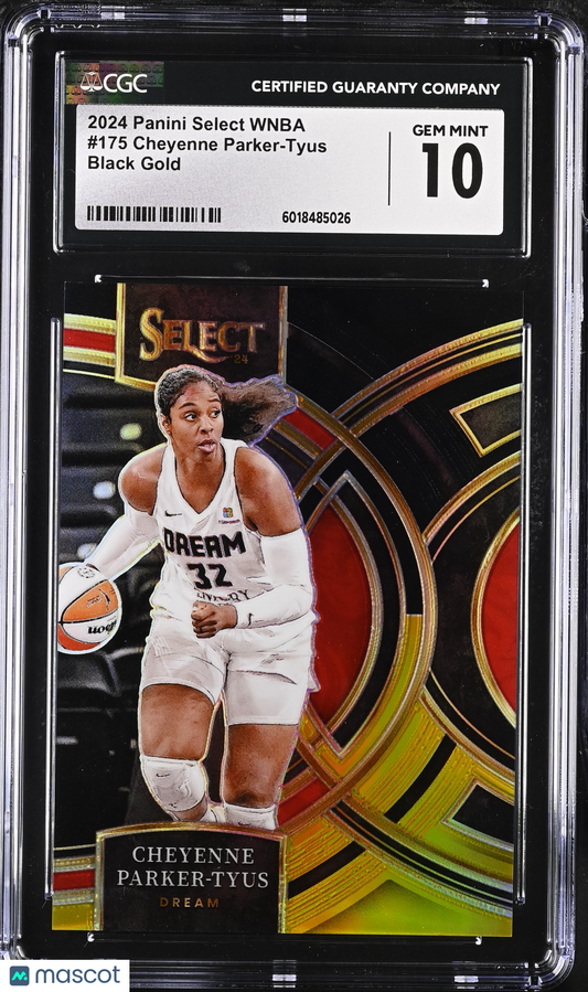 2024 Panini Select WNBA - Cheyenne Parker-Tyus #175 - /5 Black Gold /5 - CGC 10