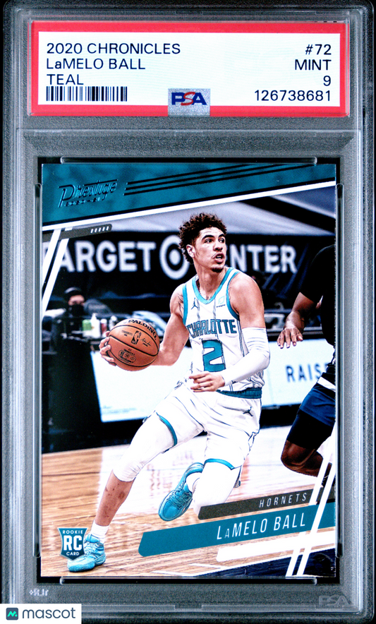 2020 Panini Chronicles - Lamelo Ball #72 - ROOKIE - Teal - PSA
