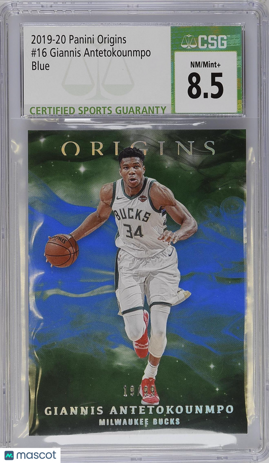 2019-20 Panini Origins - Giannis Antetokounmpo #16 - Blue /99 - CGC 8.5 - /99