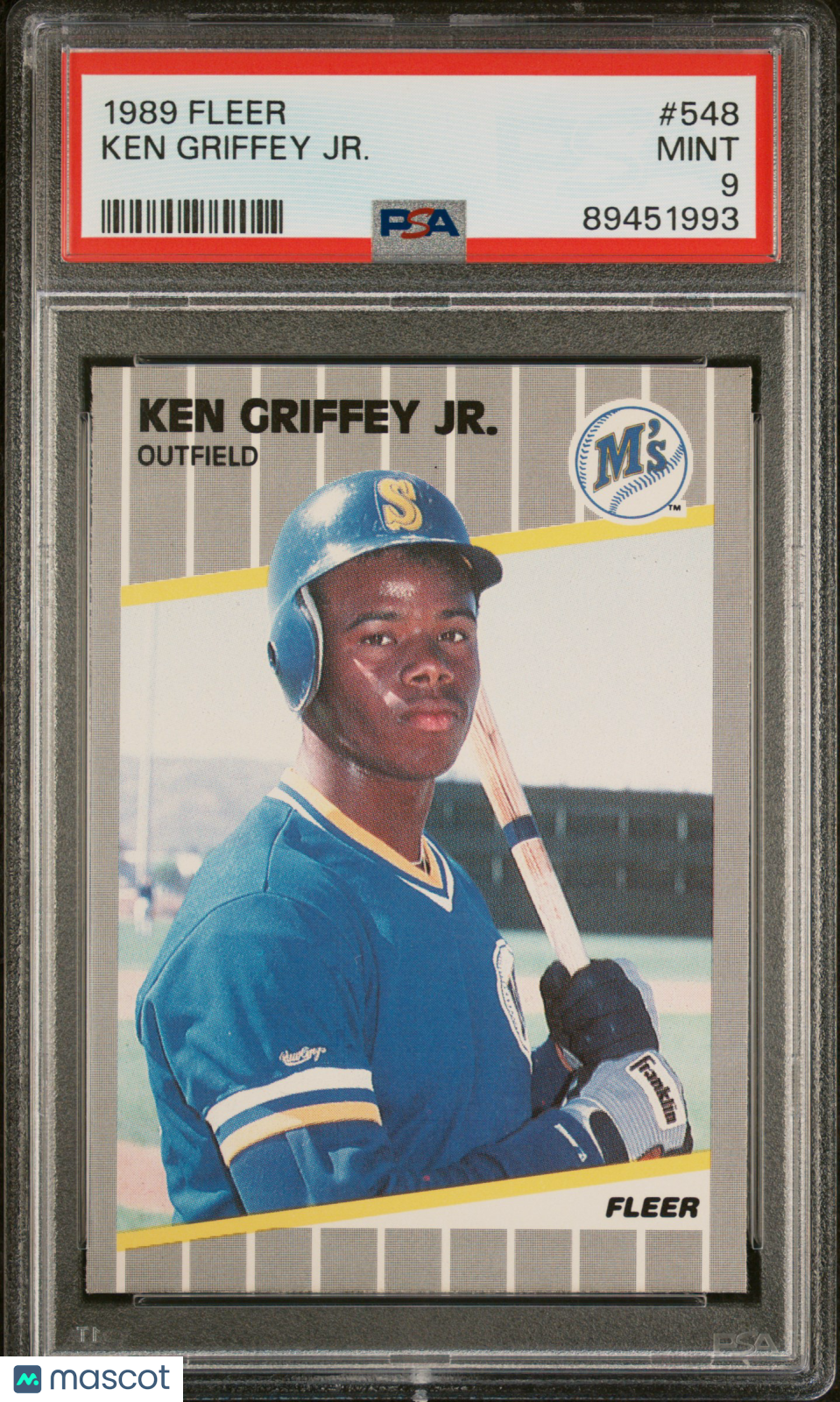 1989 Fleer Ken Griffey JR. #548 PSA 9