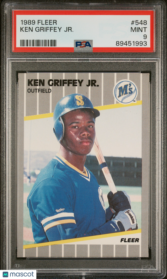 1989 Fleer Ken Griffey JR. #548 PSA 9
