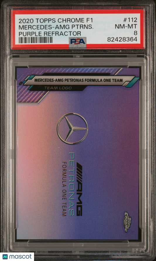 2020 Topps Chrome Formula 1 Mercedes-Amg Ptrns. #112 PSA 8 - /399, ## 280/399