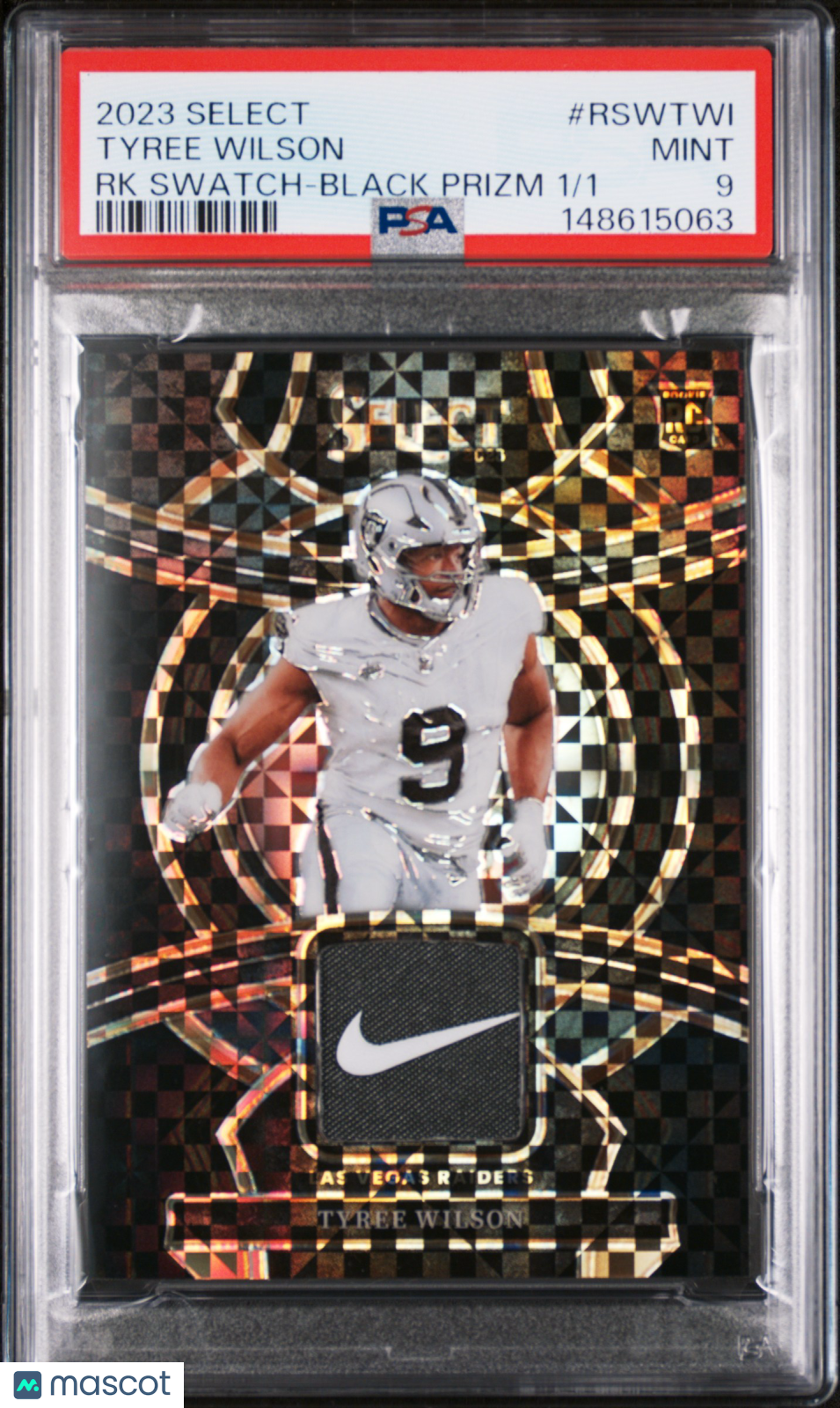 2023 Select - Tyree Wilson - Rookie Nike Swatch - PSA - ROOKIE - Black Prizm 1/1